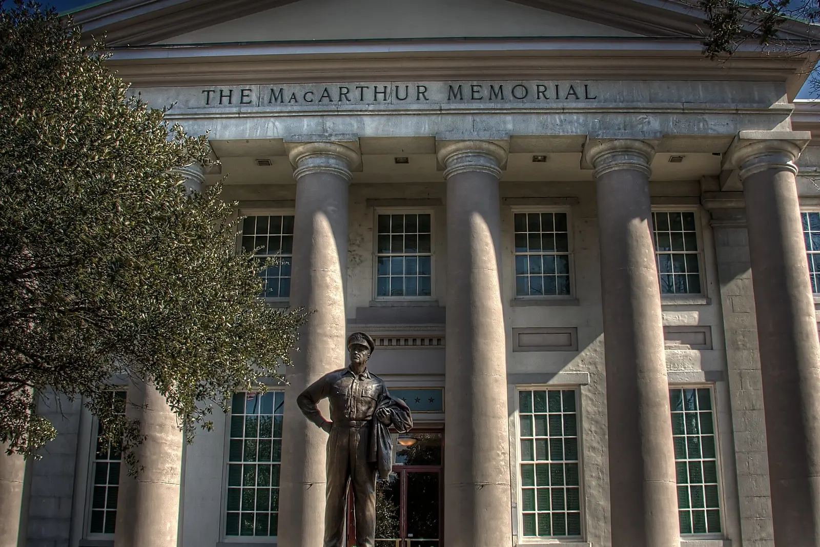 The domed MacArthur Memorial on Bank Street in downtown Norfolk, which hosts the city's Memorial Day ceremony.